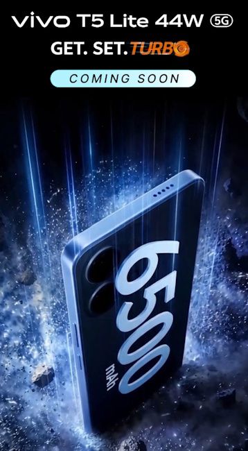 Vivo T5 Lite 5G teased to launch in India via Flipkart along with key details