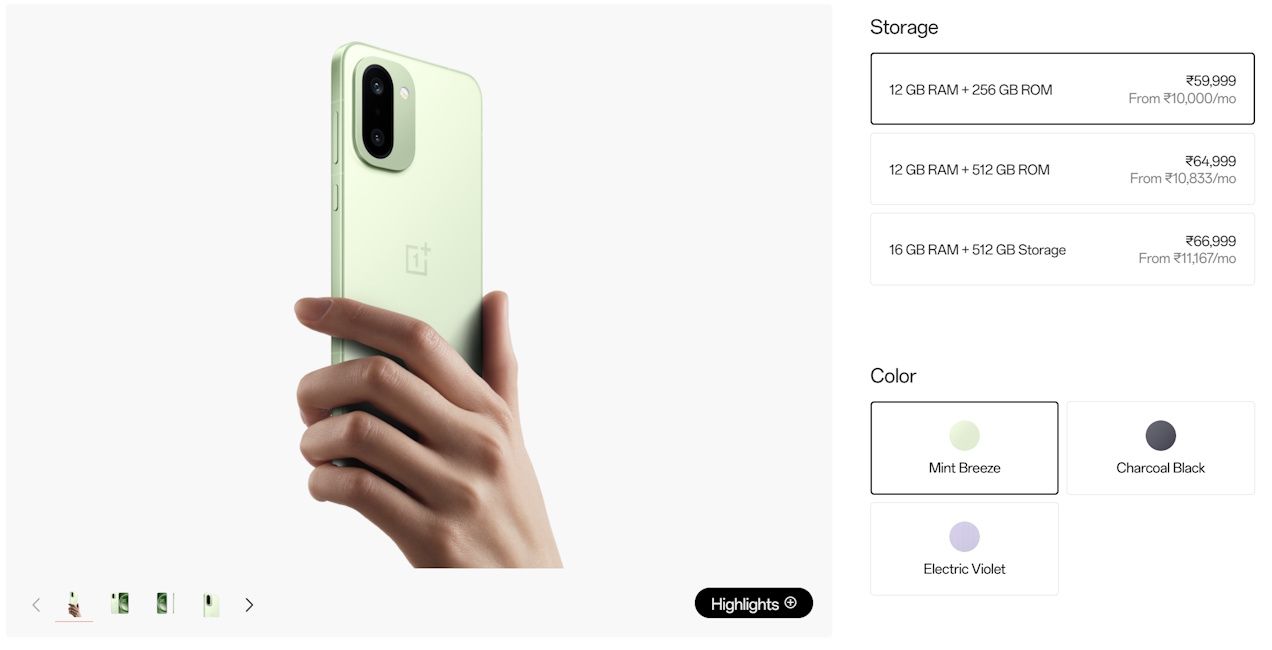 OnePlus 15R price hiked in India