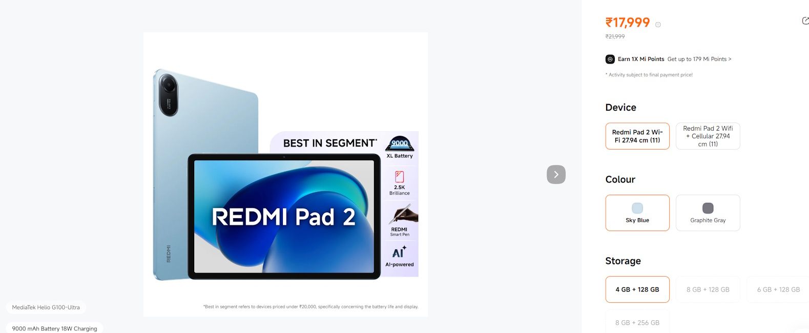 Redmi Pad 2 price hiked in India Redmi Pad 2 price hiked in India