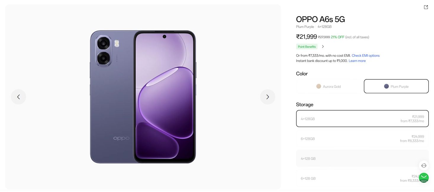 Oppo A6s price hiked in India Oppo A6s price hiked in India