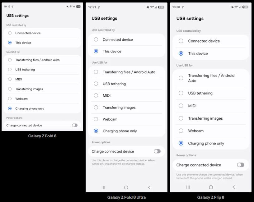 Samsung Galaxy Z Fold 8, Galaxy Z Fold 8 Ultra and Galaxy Z Flip 8 phone-to-webcam feature