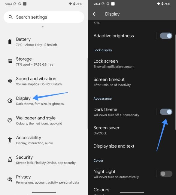 Turn on Dark mode on Android Turn on Dark mode on Android