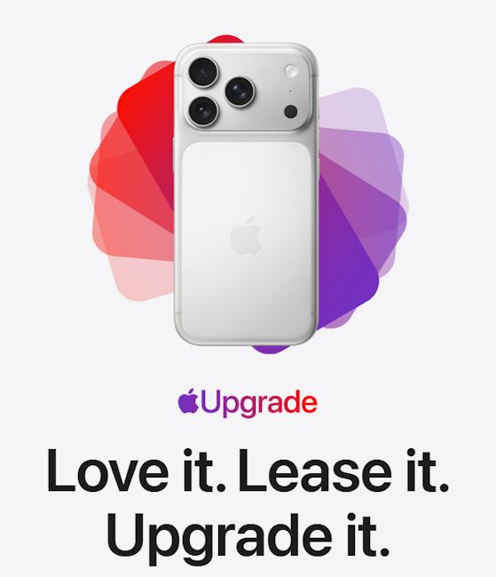Apple Upgrade iPhone lease banner