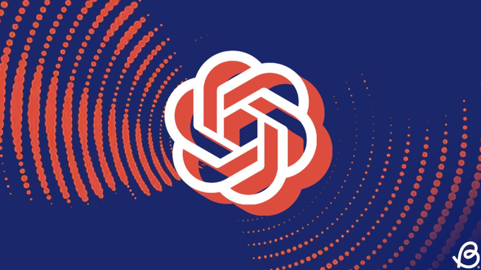 OpenAI logo illustration in white and orange OpenAI logo illustration in white and orange