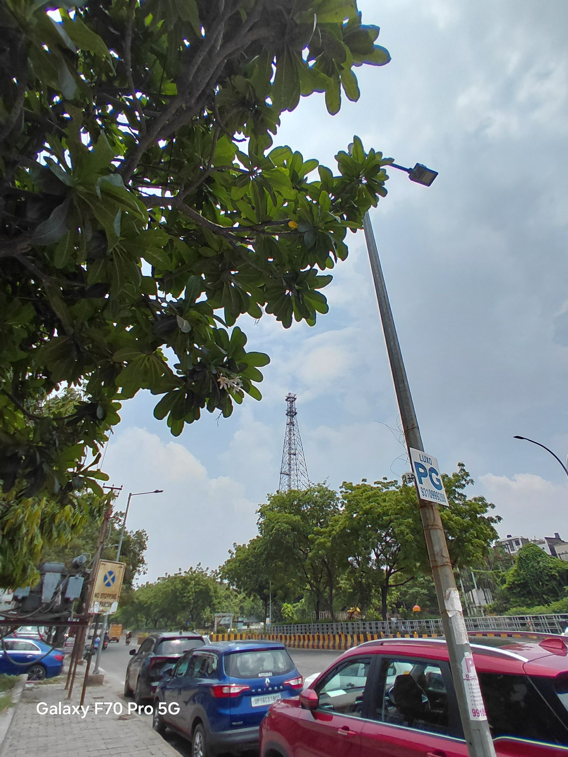 Galaxy F70 Pro day shot ultra wide of tower