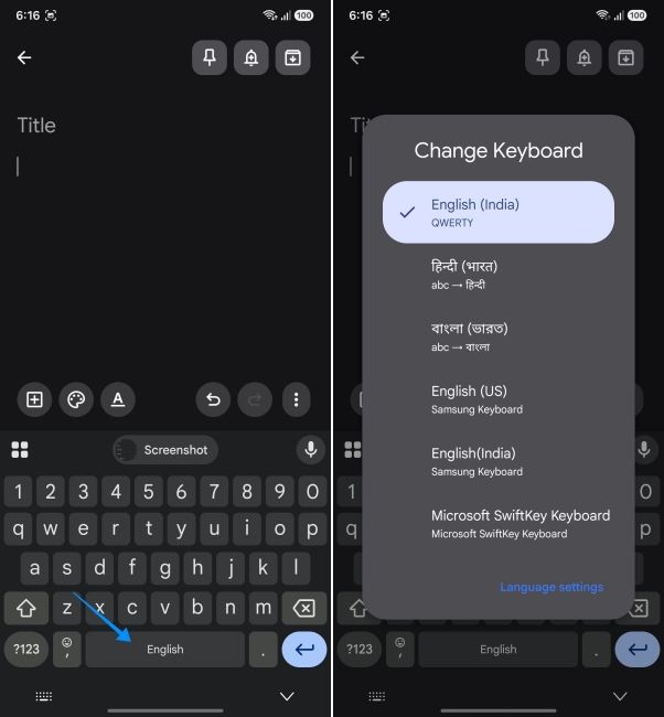 screenshot from an android phone showing how to change language in gboard keyboard screenshot from an android phone showing how to change language in gboard keyboard