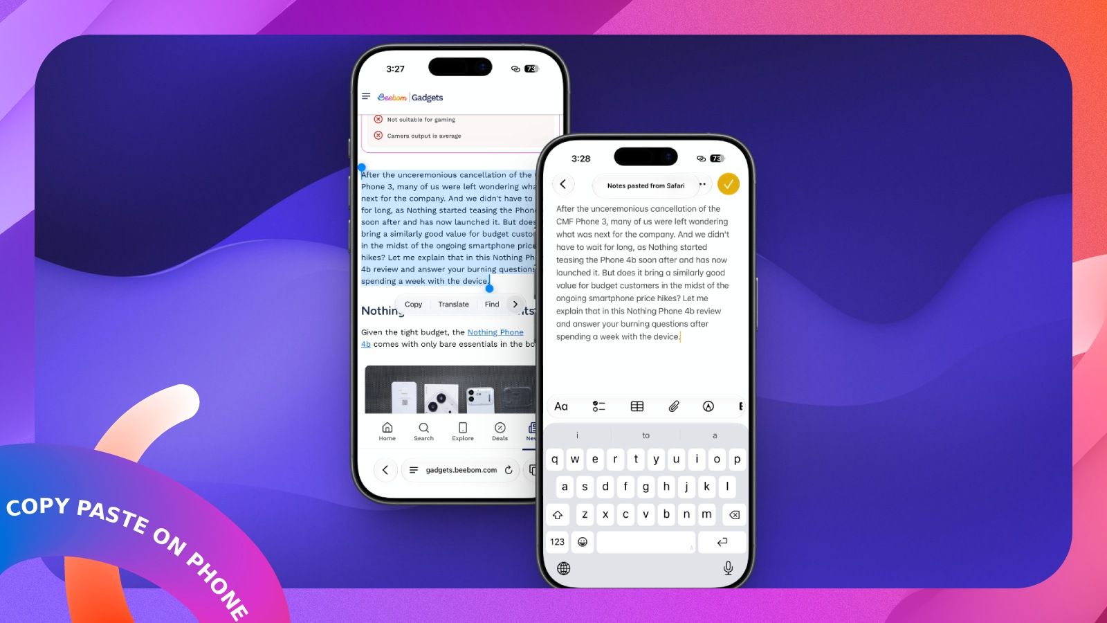 How to Copy and Paste on Phone (Android and iPhone) thumbnail How to Copy and Paste on Phone (Android and iPhone) thumbnail