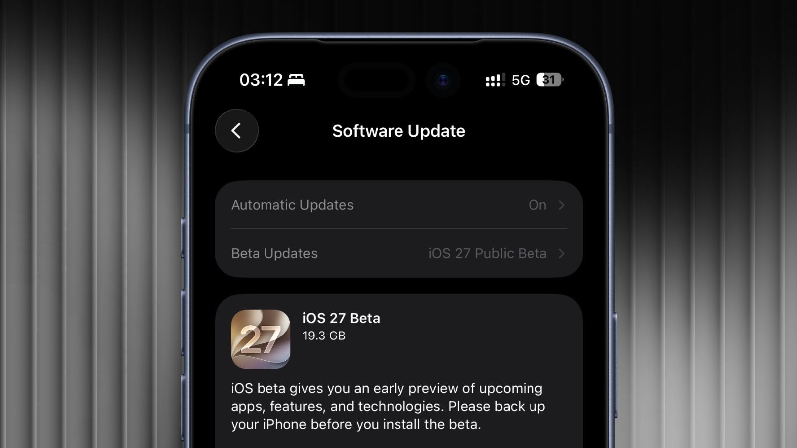 iOS 27 Public Beta 1 update now rolling out iOS 27 Public Beta 1 update now rolling out