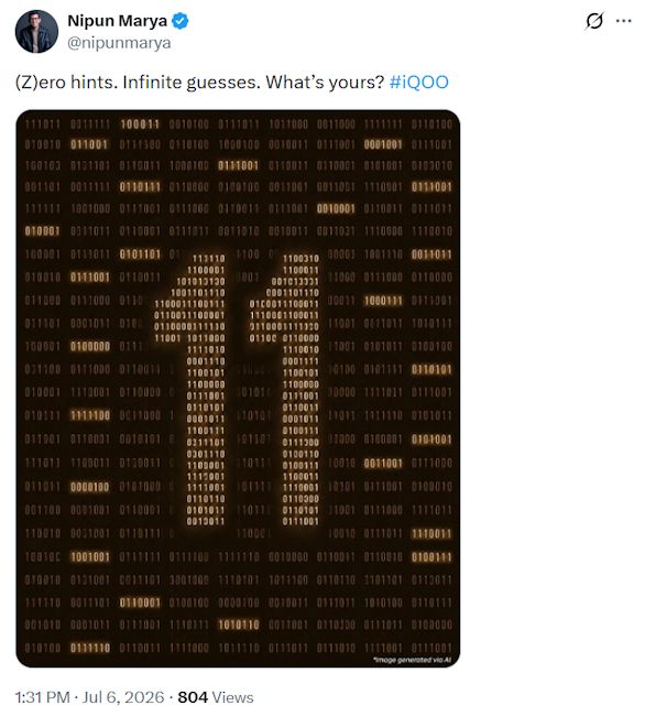 iQOO Z11 India launch teaser poster official iQOO Z11 India launch teaser poster official