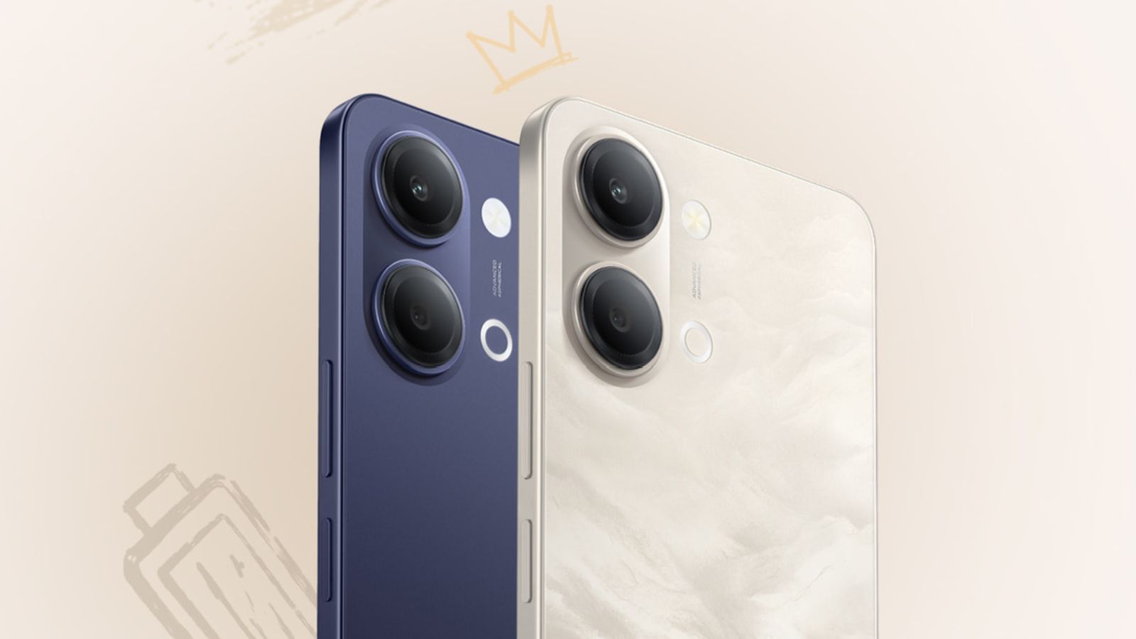 iQOO Z11 Lite in blue and golden colourways iQOO Z11 Lite in blue and golden colourways