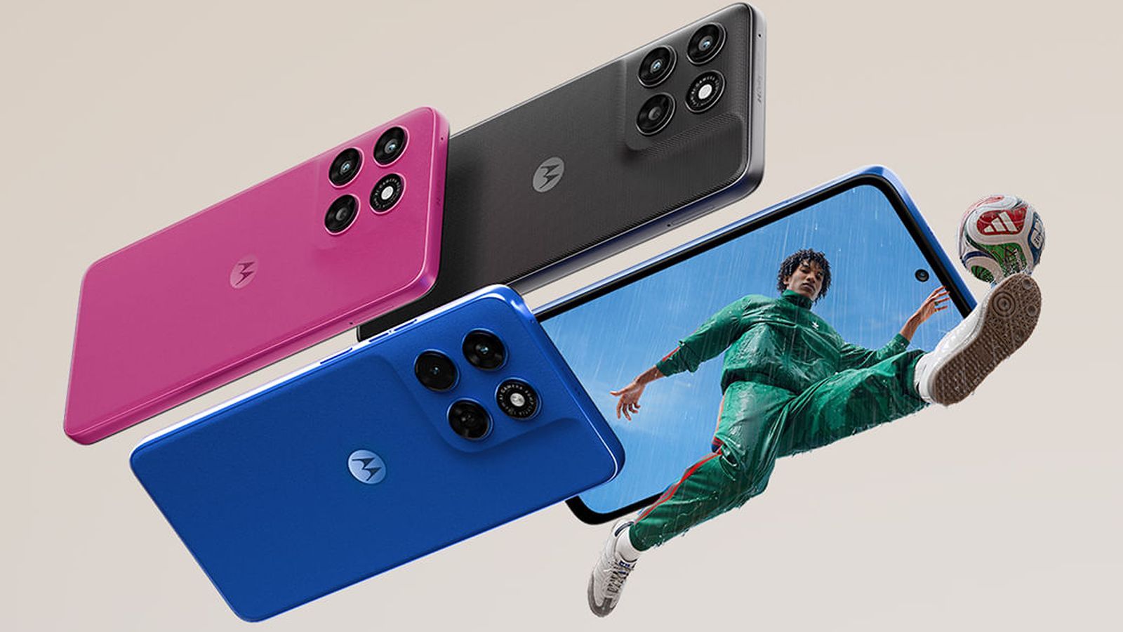 Motorola G77 Power smartphone from the back and front Motorola G77 Power smartphone from the back and front
