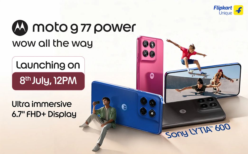 Moto g77 Power India launch date banner on Flipkart