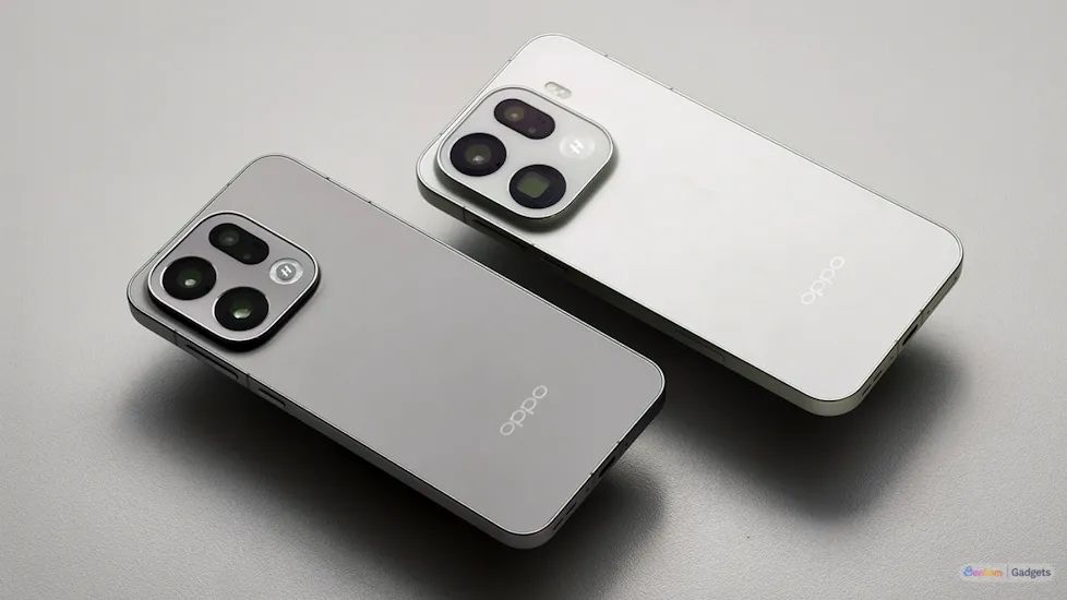 Oppo Find X9 smartphones in silver and grey beebom