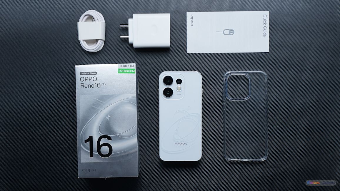 Oppo Reno 16 box contents Oppo Reno 16 box contents