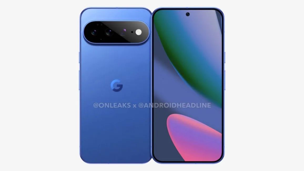 Pixel 11 blue front and back design Pixel 11 blue front and back design