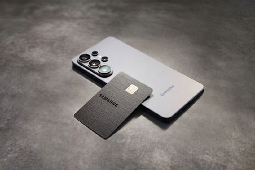 Galaxy Card with Samsung Galaxy Z Fold phone