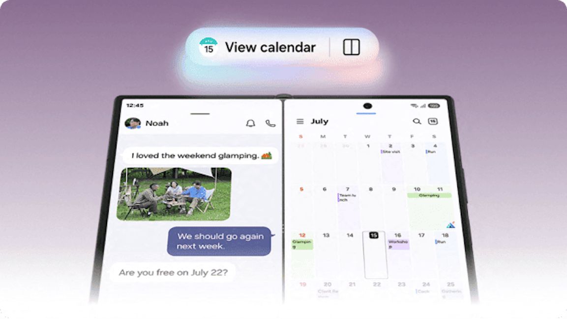 Samsung Galaxy Z Fold 8 Ultra Gemini Intelligence Calendar integration showcased