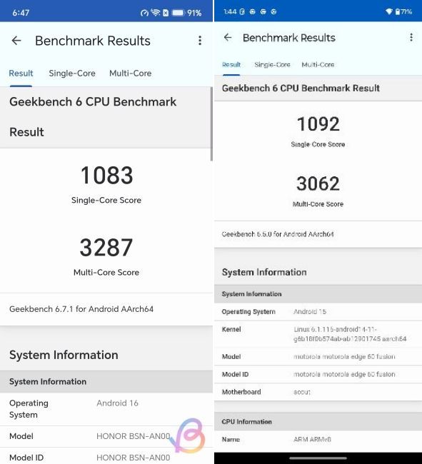 geekbench score comparison between snapdragon 6 gen 5 vs dimensity 7400 geekbench score comparison between snapdragon 6 gen 5 vs dimensity 7400