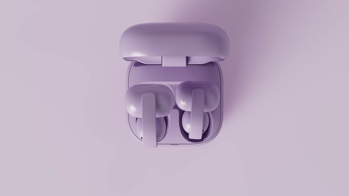Sony LinkBuds Clip purple design