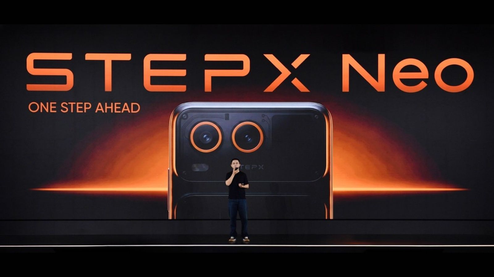 stepx neo being unveiled on stage stepx neo being unveiled on stage