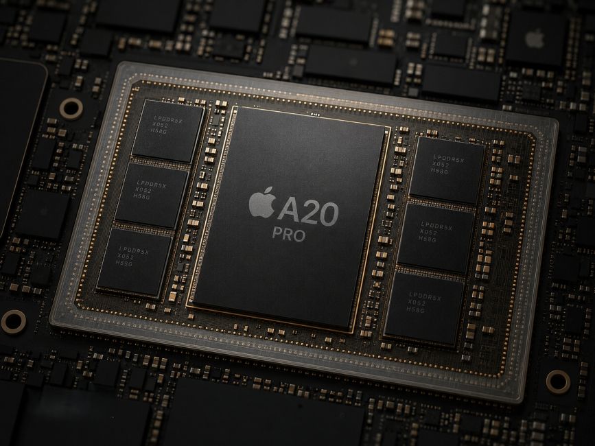 Apple A20 Pro die illustration