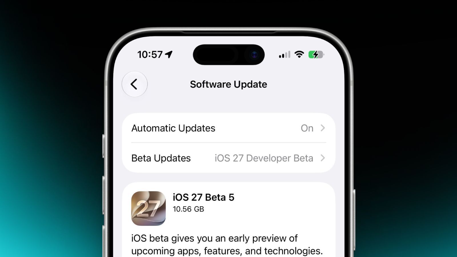 iOS 27 Developer Beta 5 update