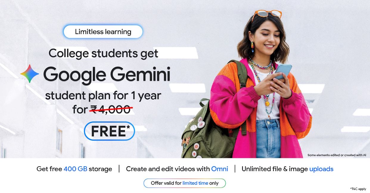 Free Google AI Plus access to college students in India