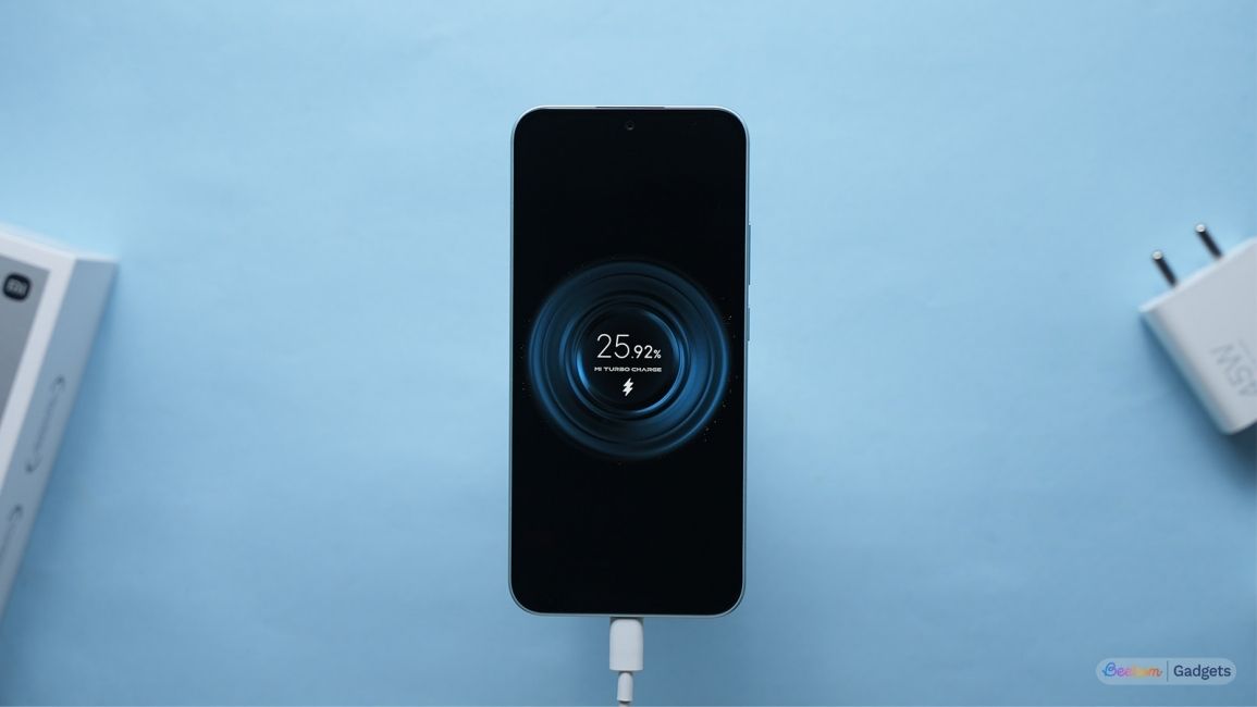 Charging screen showcased on the Redmi Note 17 when it is plugged in Charging screen showcased on the Redmi Note 17 when it is plugged in