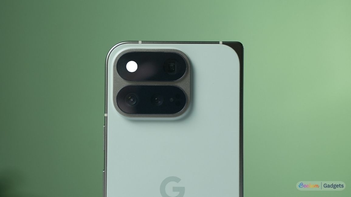Close up of the camera module on the Pixel 11 Pro Fold 