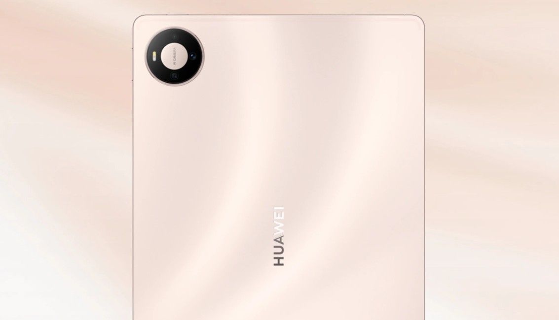 Huawei MatePad Pro 12 in Cherry Pink from the back