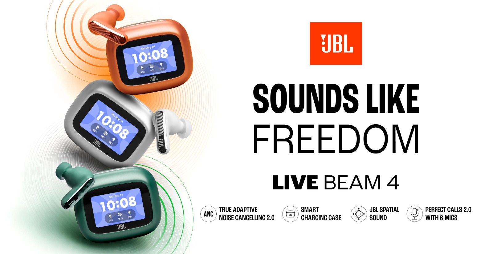 JBL Live Beam 4 TWS earbuds JBL Live Beam 4 TWS earbuds