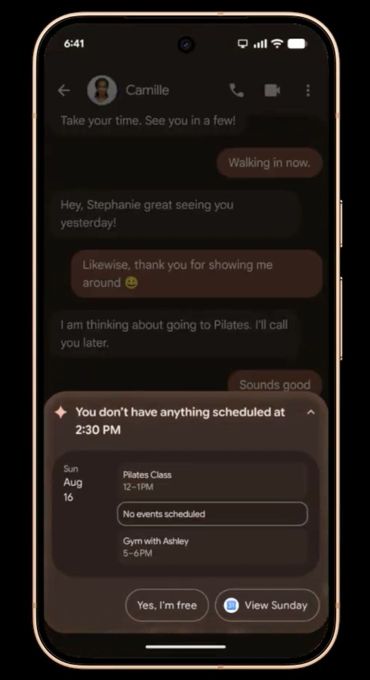 Pixel 11's new Proactive Assistance Feature showcased in Google's Demo Image