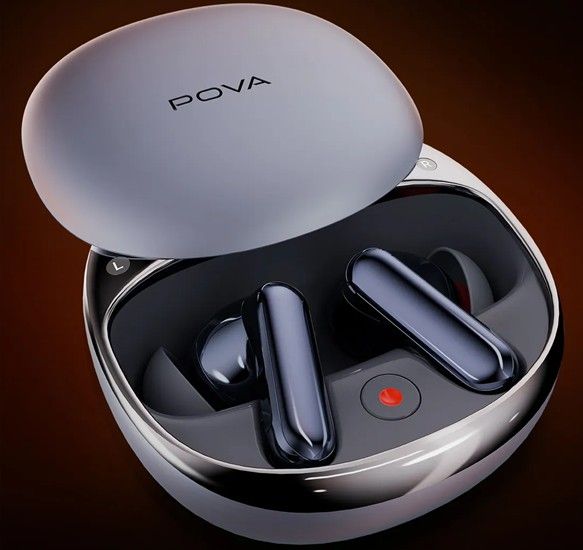 Pova AI Buds Pro from the front Pova AI Buds Pro from the front