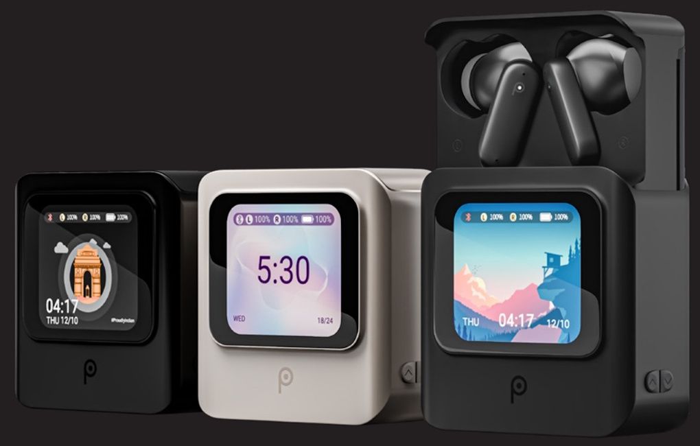 Lava Probuds Xplore 25° TWS with built-in screen and pop-up design Lava Probuds Xplore 25° TWS with built-in screen and pop-up design