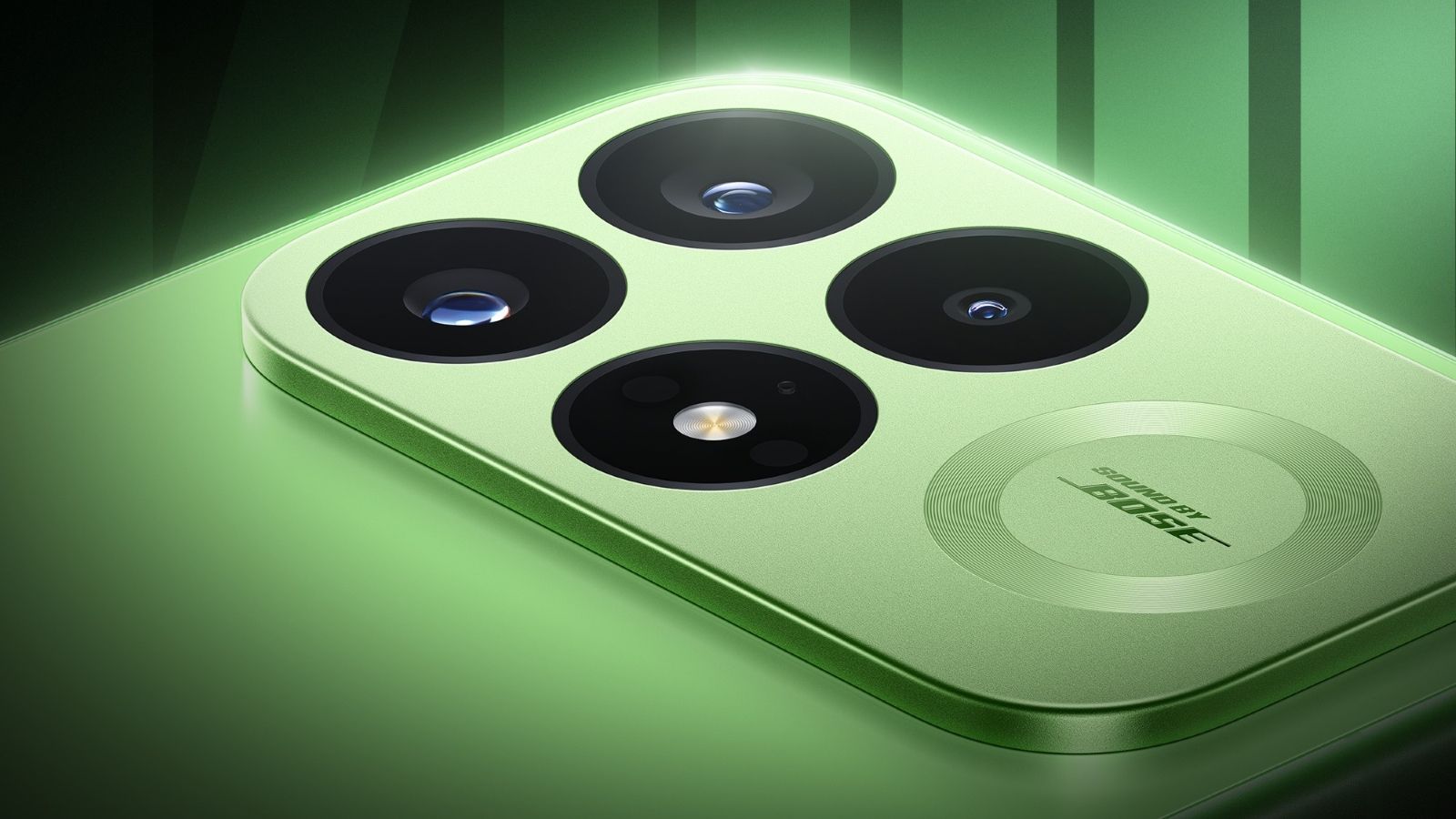 close up of Redmi K100 Pro in green colourway