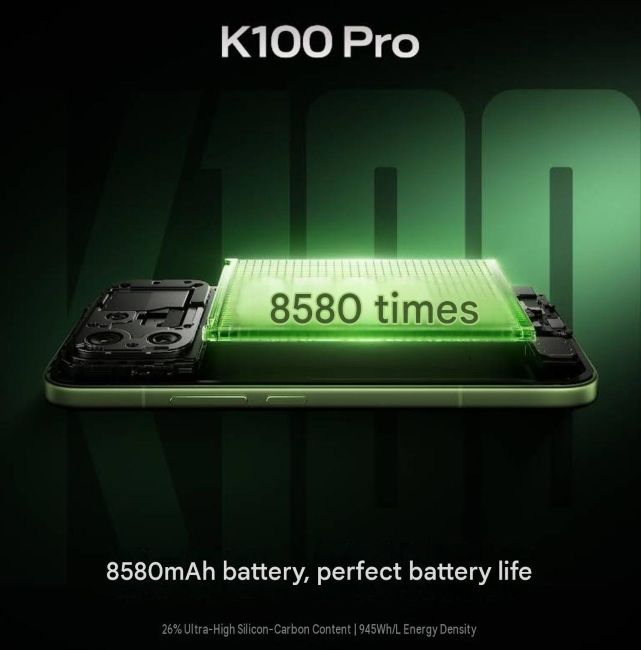 Redmi K100 Pro battery capacity 