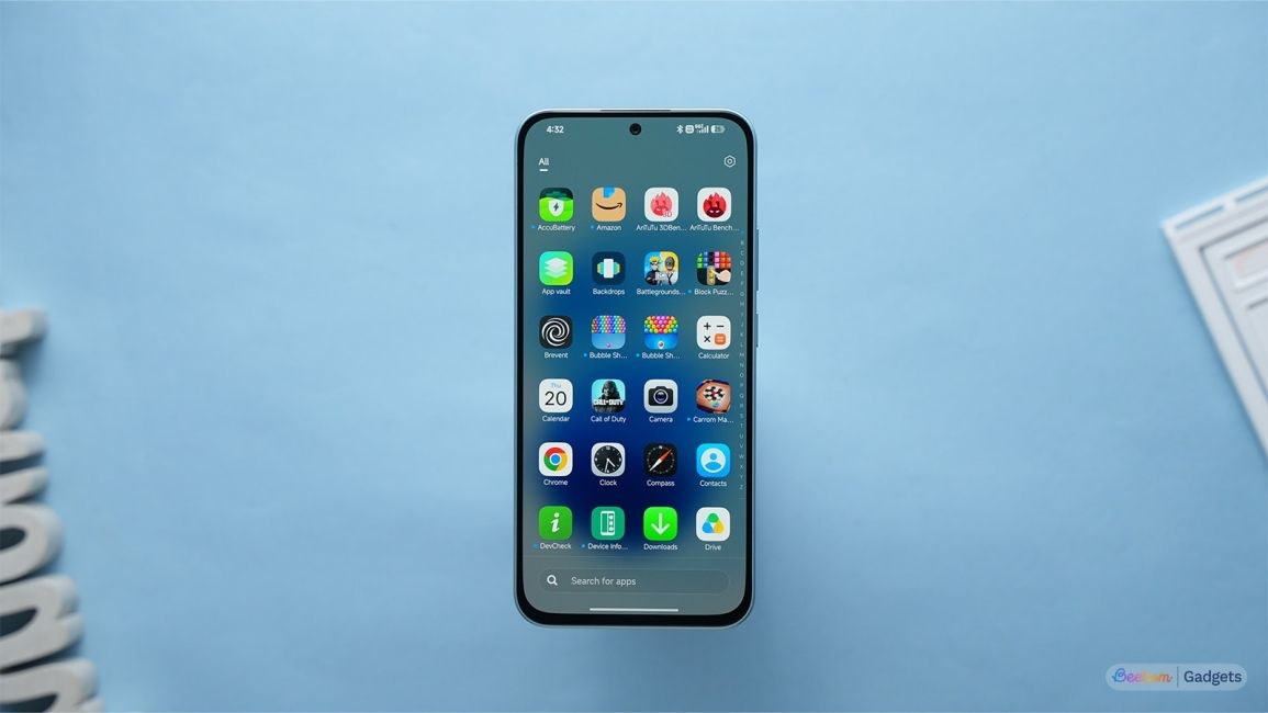 Redmi Note 17 app drawer page showcase Redmi Note 17 app drawer page showcase