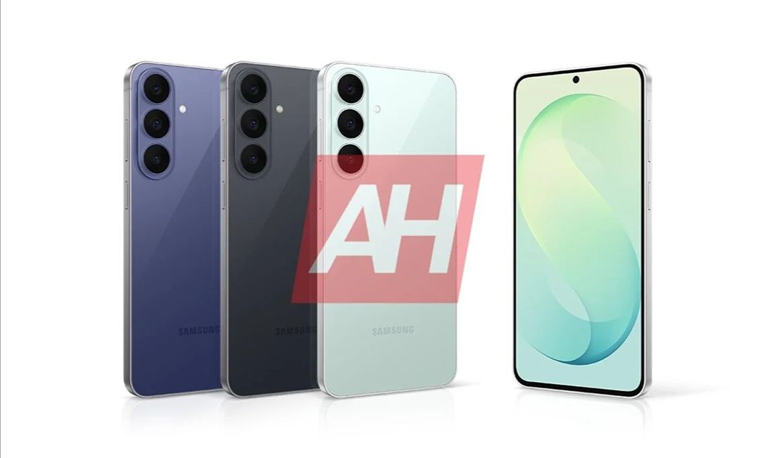 Samsung Galaxy S26 FE in all three colours from the back and front