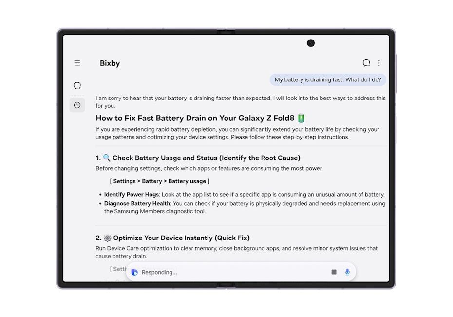 One UI 9 Warranty and Care Hub repair assitance from Bixby One UI 9 Warranty and Care Hub repair assitance from Bixby