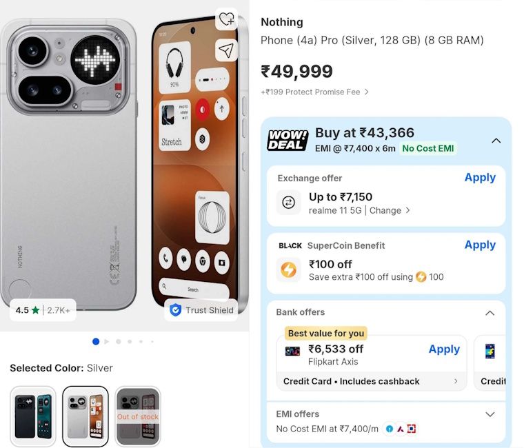 Nothing Phone 4a Pro Flipkart Freedom Sale 2026 deal