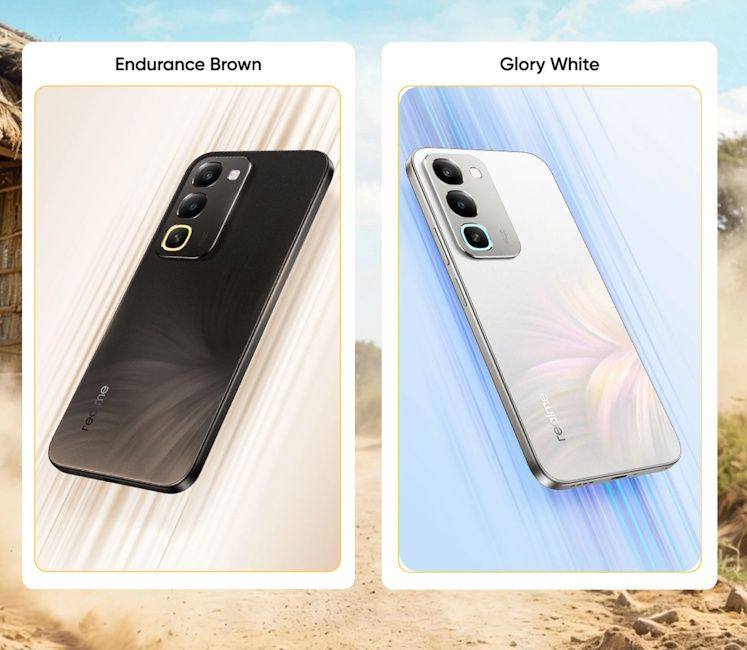 Realme 16x 5G colour options and design