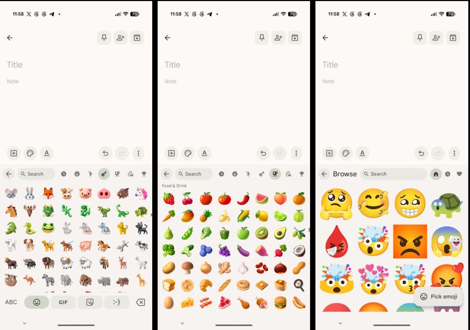 Android 17 3D emojis