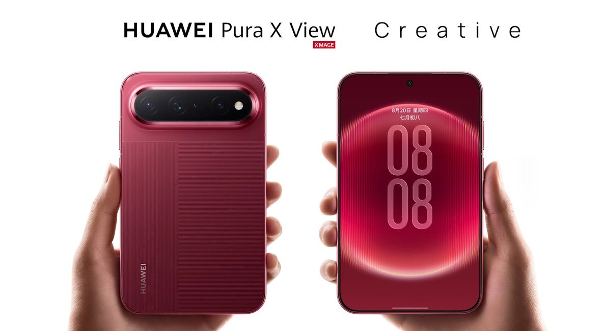 Huawei Pura X View front and back design