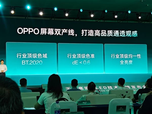 Tianma on stage presentation with Oppo text and display specificaTIONS Tianma on stage presentation with Oppo text and display specificaTIONS