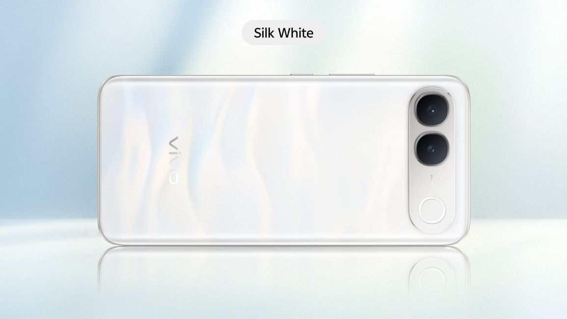 Vivo S2 in Silk White Colourway from the back