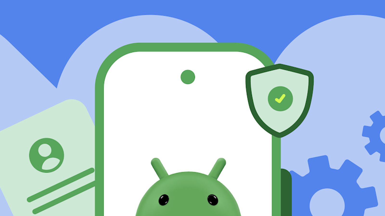 Android logo with privacy banner showcased as an Advanced Flow banner
