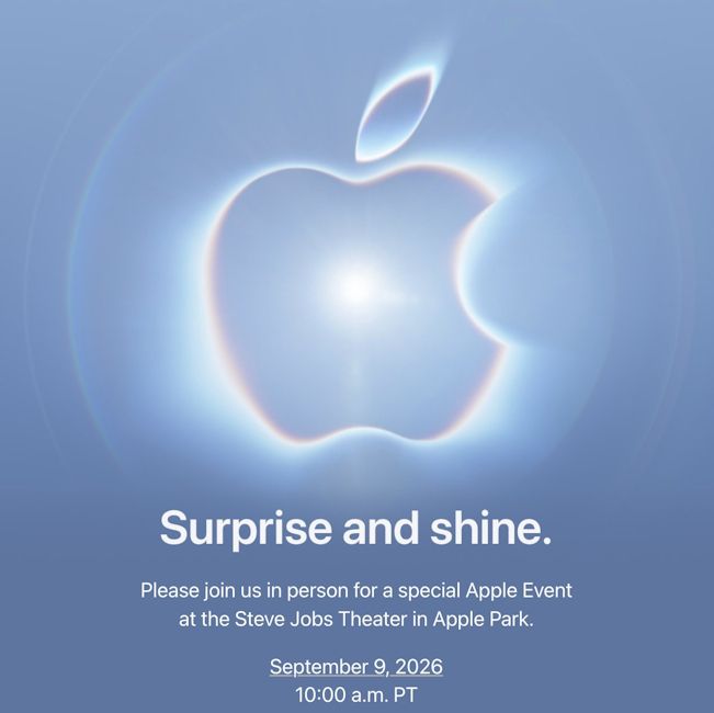 iPhone 18 Pro launch event official invite