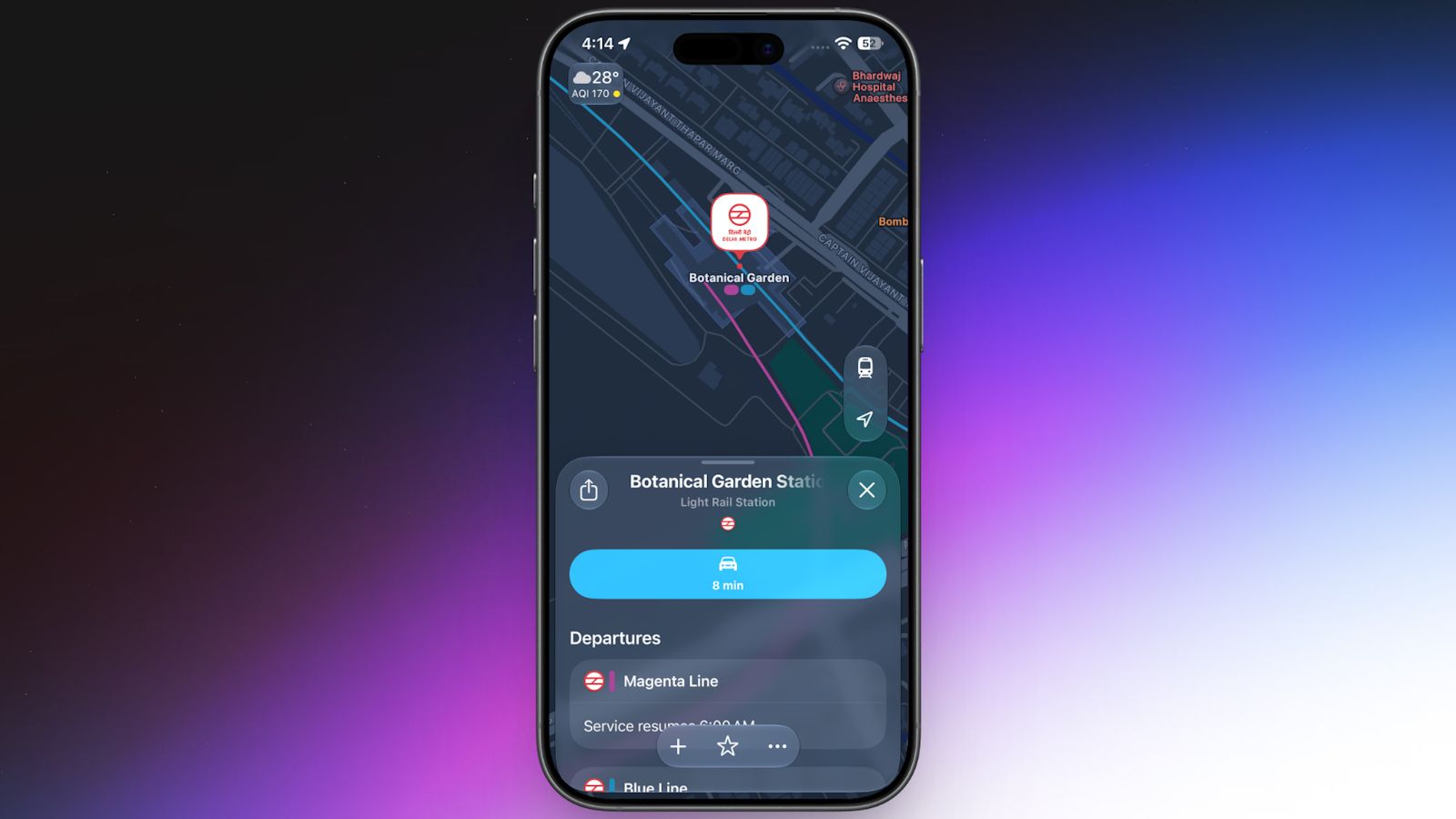 Apple Maps Transit Mode feature showcased Apple Maps Transit Mode feature showcased