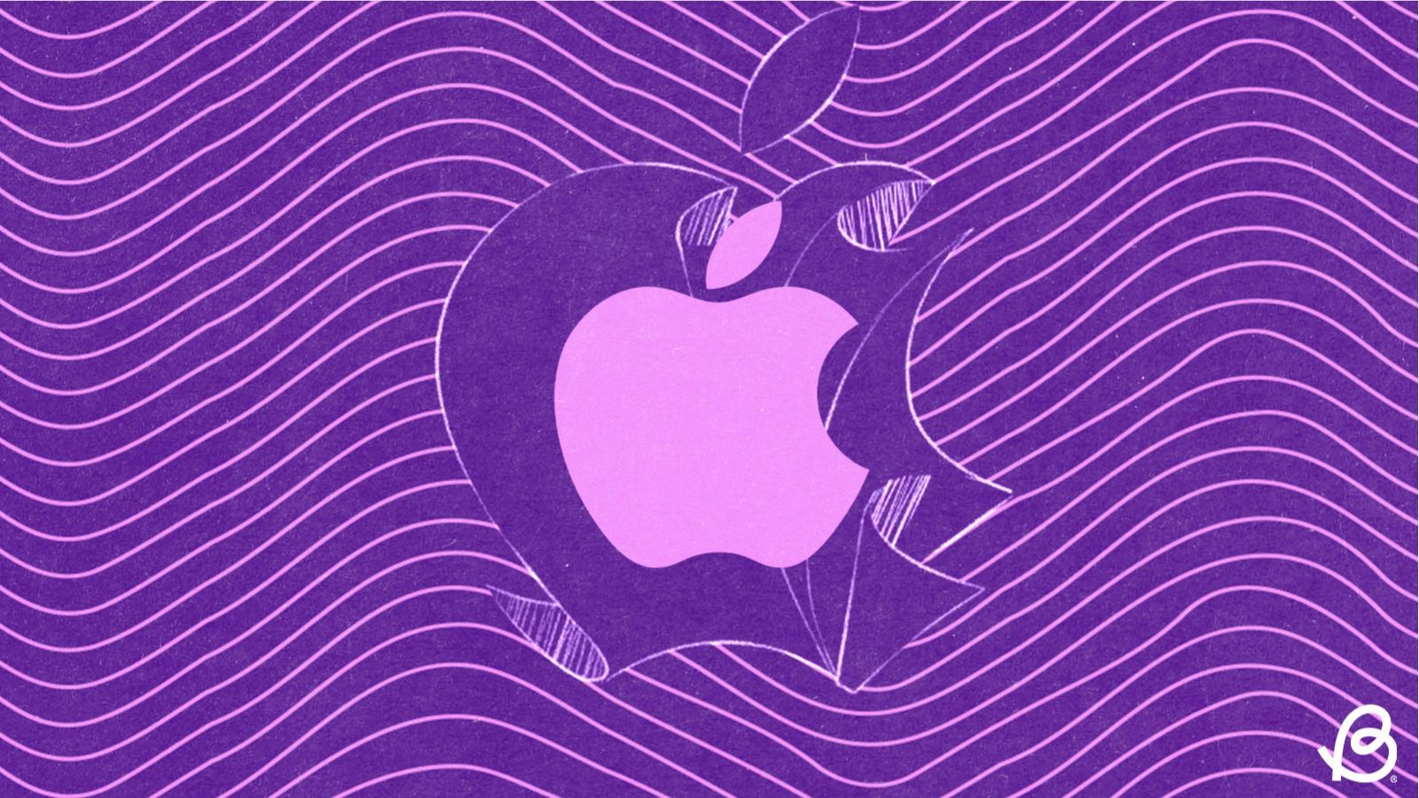 Apple Logo in a pencil sketch format