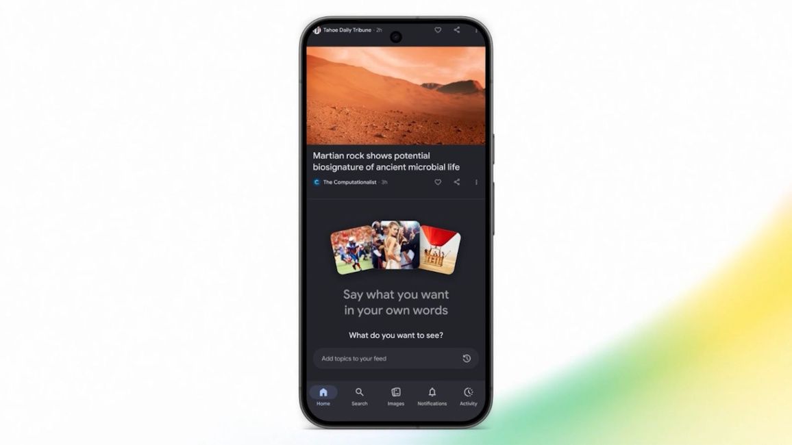Google Discover feed control feature